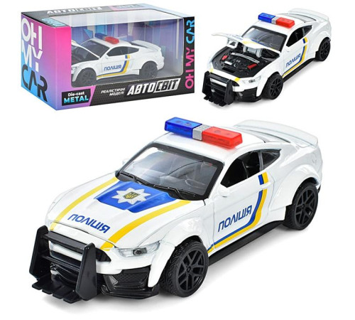 Машина метал. Ford Mustang Police (AS-2958)